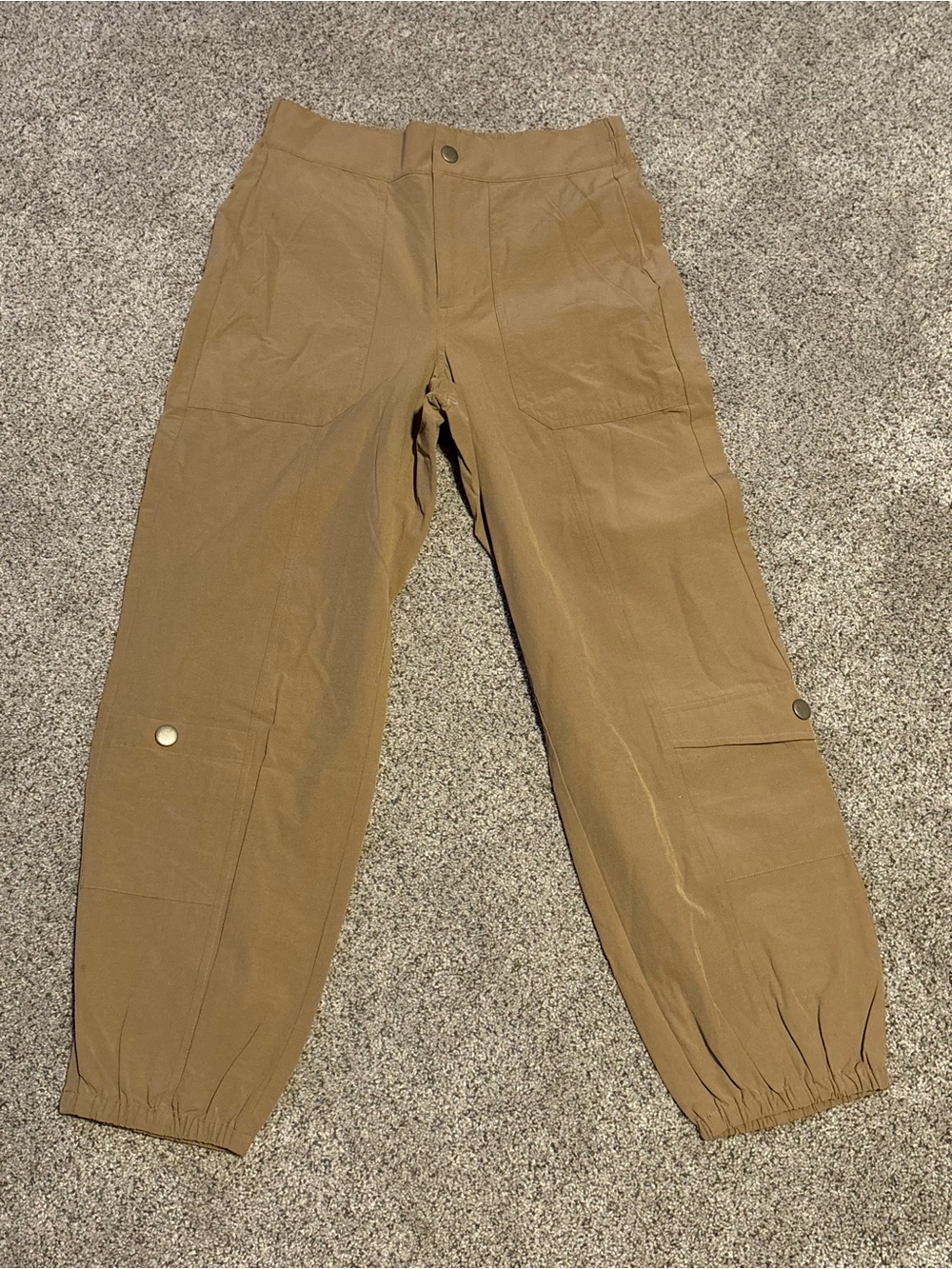 CAbi Cargo Jogger Pants in Tan Brown